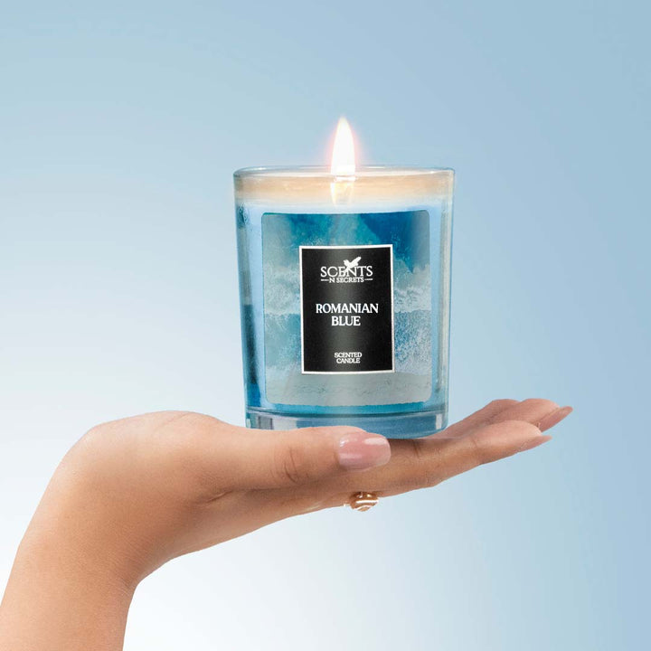 Romanian Blue Scented Candle